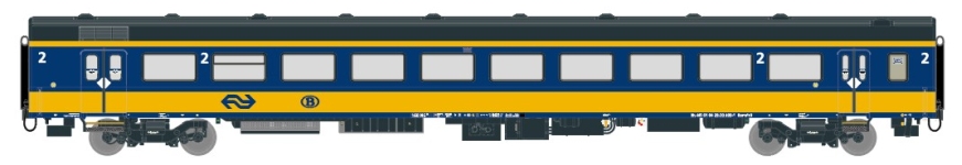 Exact-Train EX11026 - H0 - Gepäckwagen ICRm Bpmdz9 Amsterdam-Brüssel, NS, Ep. VI